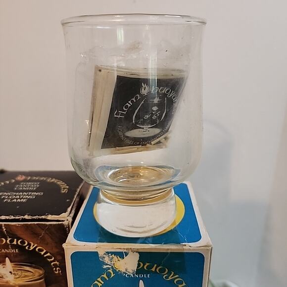 Vtg 1970s Flam Buoyant Floating Flame Spring Forest Fantasy Candle Decor - Picture 8 of 8